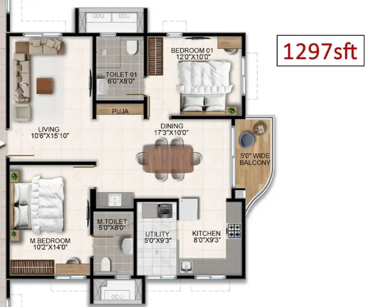2bhk-1297-aparna-wonder-woods-768x633
