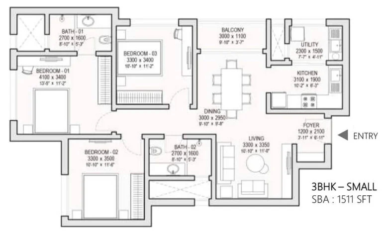 3BHK-1511-Sobha-Hoskote-Township-768x473