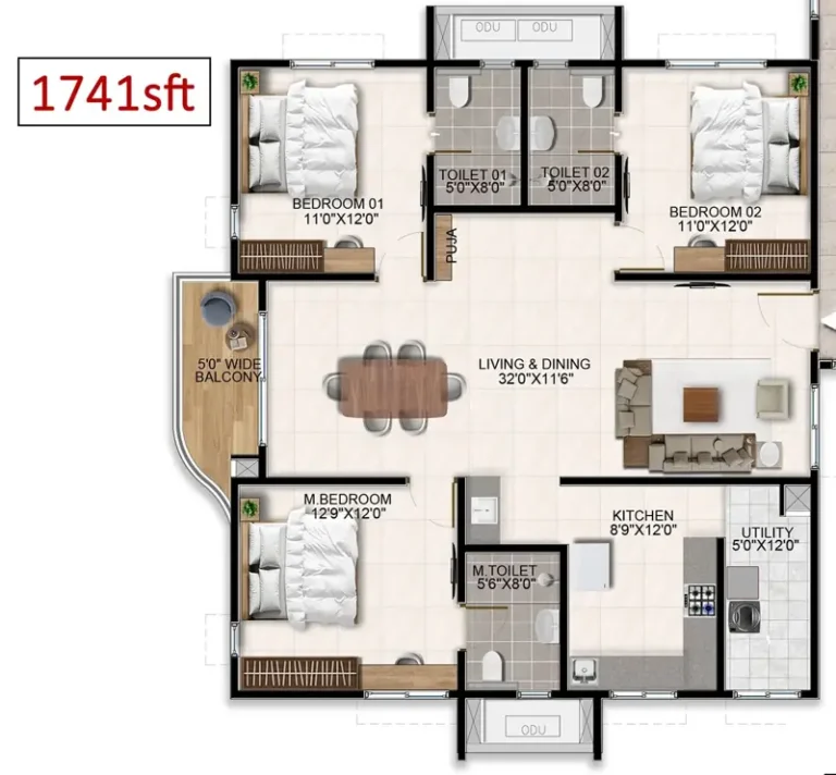 3bhk-1741-aparna-wonder-woods-768x712