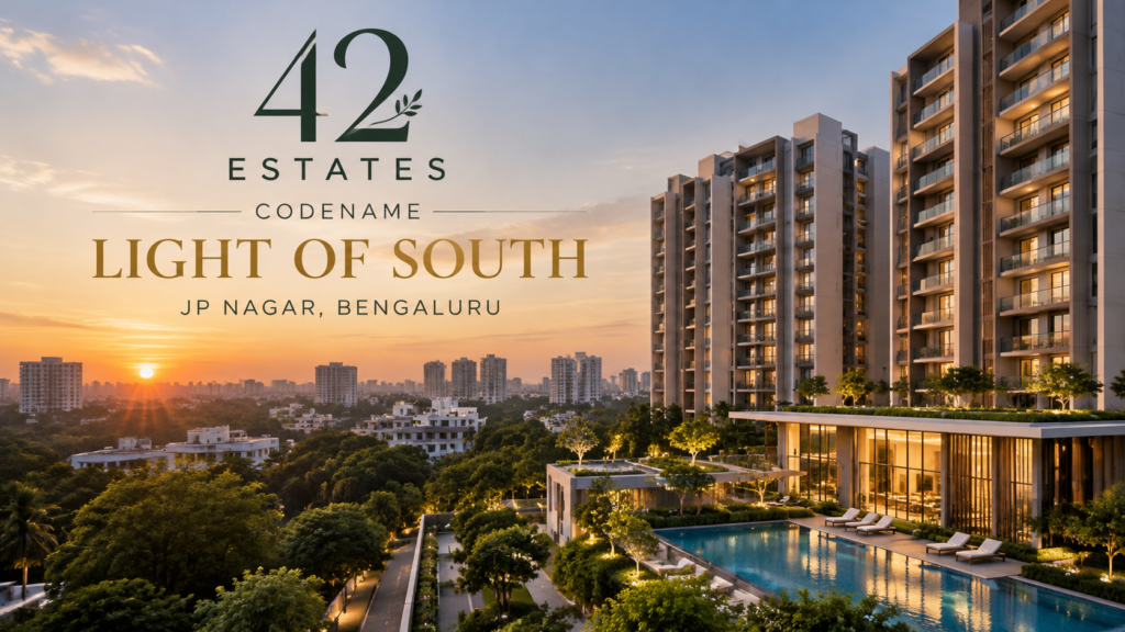 42 Estates Light of South Bangalore luxury apartments in JP Nagar